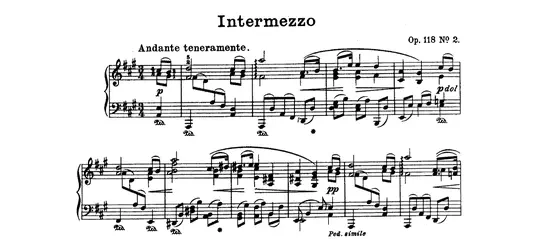 [個人寫作]《布拉姆斯 Op. 118 No. 2》